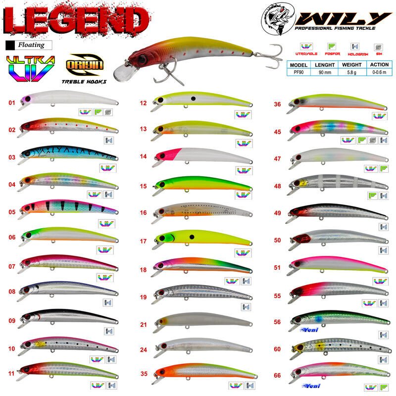 Wily Legend 9 cm Maket Balık 5.8 gr (0-0.6M) 48