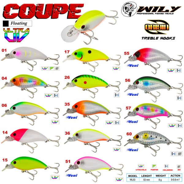 Wily Coupe 5,3 cm Maket Balık 8 gr (0-0.8M) 06