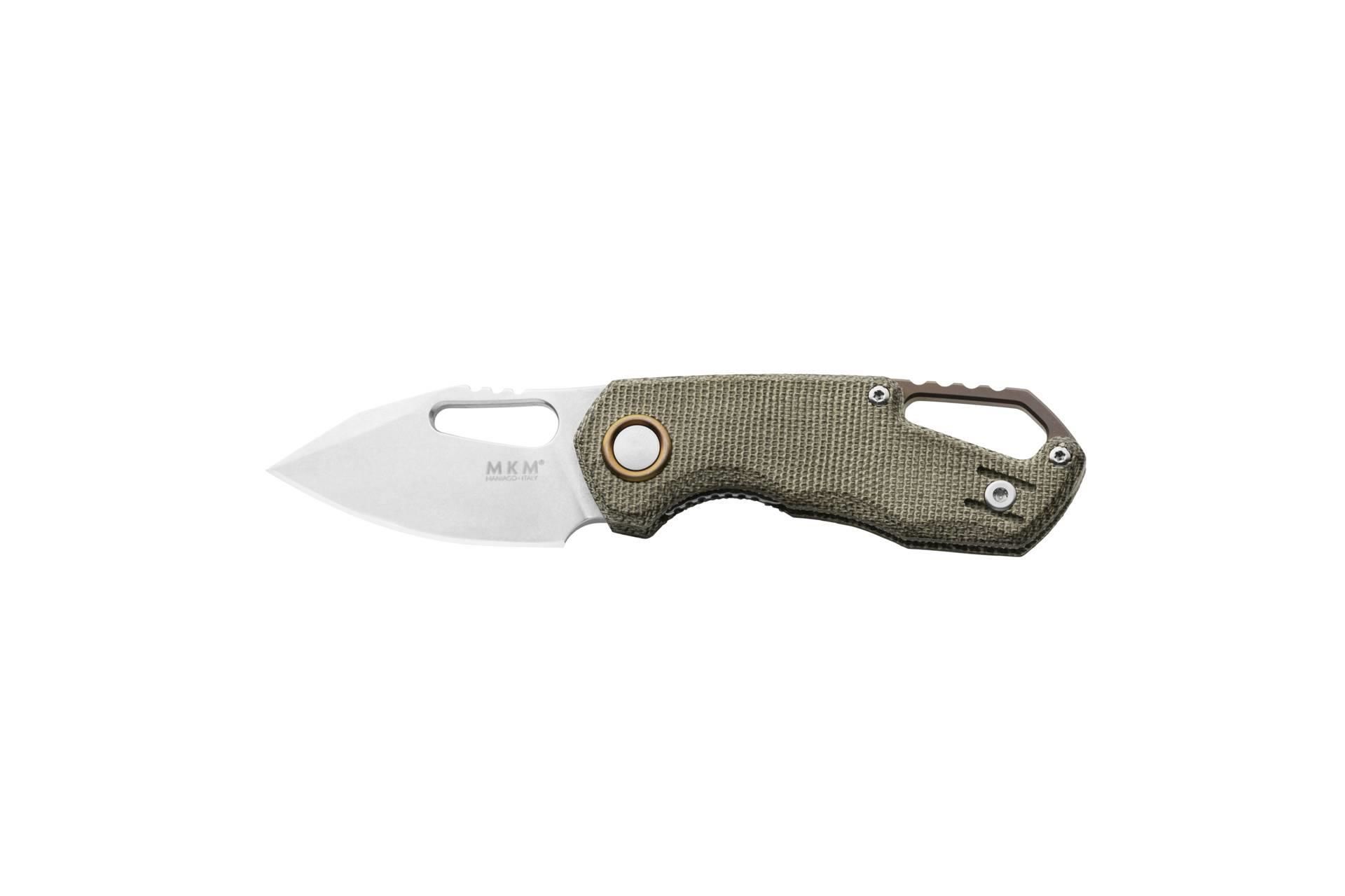 MK FX03M-3GC MKM Isonzo M390 Clip Point Green Canvas Çakı