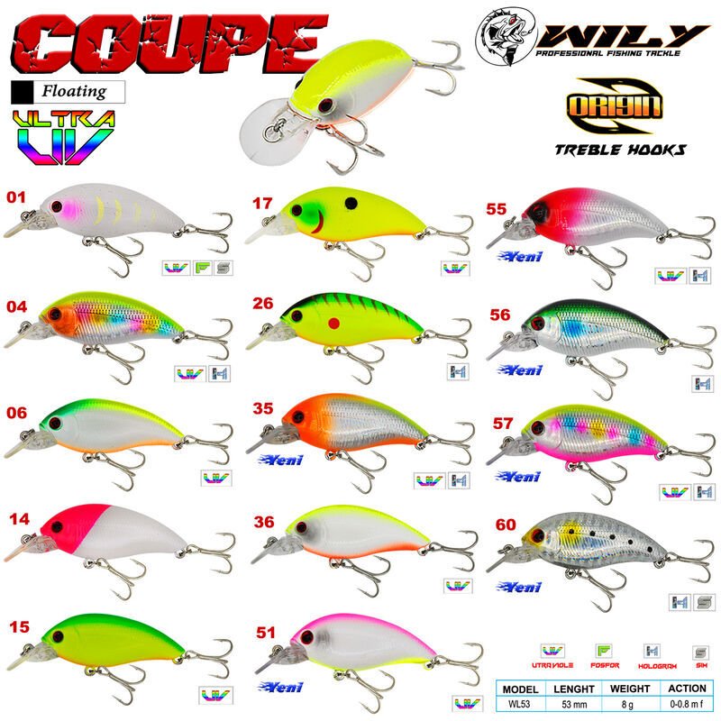 Wily Coupe 5,3 cm Maket Balık 8 gr (0-0.8M) 26