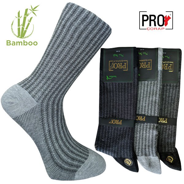 17101-2 Gence Bambu Erkek Çorabı No: 41-44
