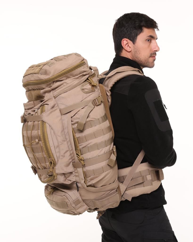 Single Sword Premium Kalite 100+10L Su Geçirmez Outdoor Sırt Çantası Bej