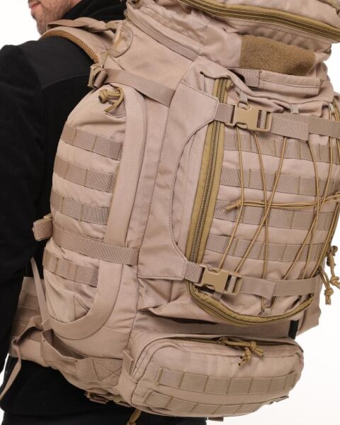 Single Sword Premium Kalite 100+10L Su Geçirmez Outdoor Sırt Çantası Bej