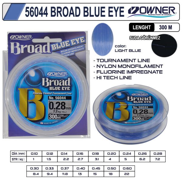 Owner 56044 Broad Blue Eye 300m Light Blue 0,18