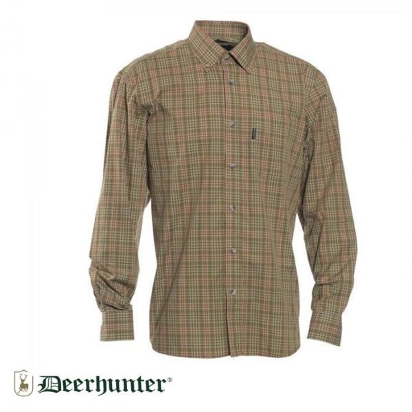 T. S.K.DEERHUNTER Marshall Red Kareli Uzun Kol Gömlek 45/46