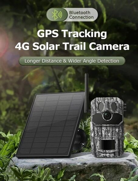 Avenir AV-S443H 3mp 4g Solar Panelli Gps Black Light Fotokapan Gece Görüşlü Sesli Kamera