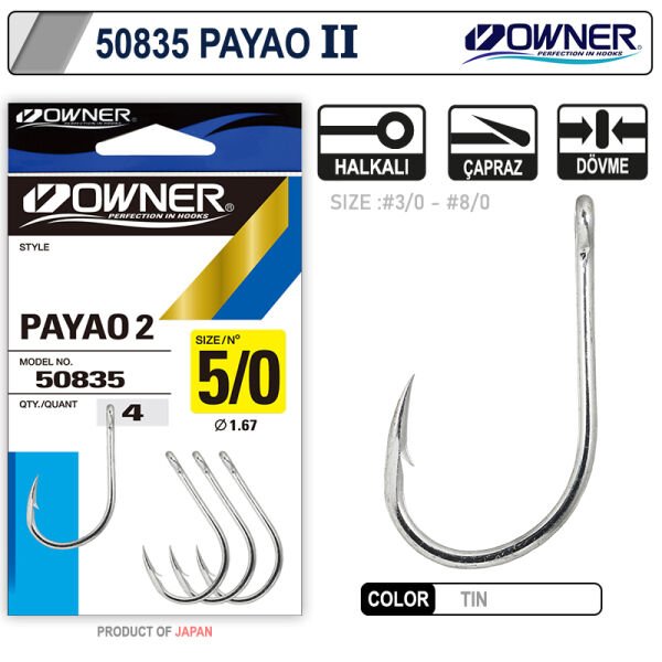 Owner 50835 Payao 2 White İğne 5/0