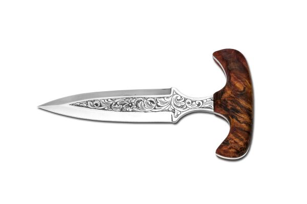Bora Push Dagger Gravürlü Bıçak