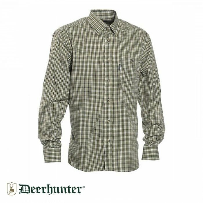 T. S.K.DEERHUNTER Wyatt Yeşil Kareli Uzun Kol Gömlek 43/44