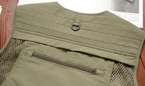 Örgü Çok Cepli Unisex Spor Balıkçılık Yeleği Fotoğrafçılık İş Kıyafetleri Rahat Kargo Yelek Beden 4XL