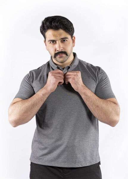 VAV Tlac-01 Polo Yaka Tişört - Gri