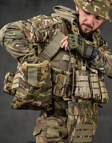 Single Sword Balistik Plaka Takılabilir Yan Korumalı Sırt Çantalı İlk Yardım Çantalı Hücum Yeleği Multicam