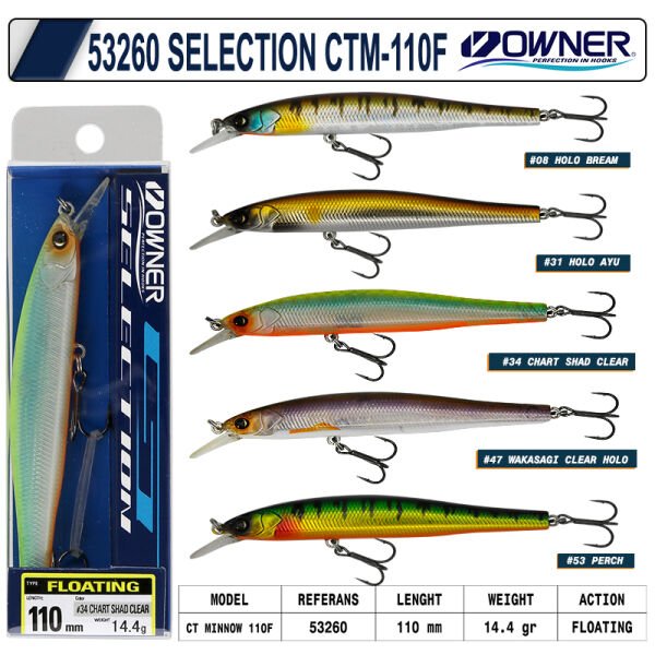 Owner 53260 Ct Minnow 110 Mm 14.4g Maket Balık 08