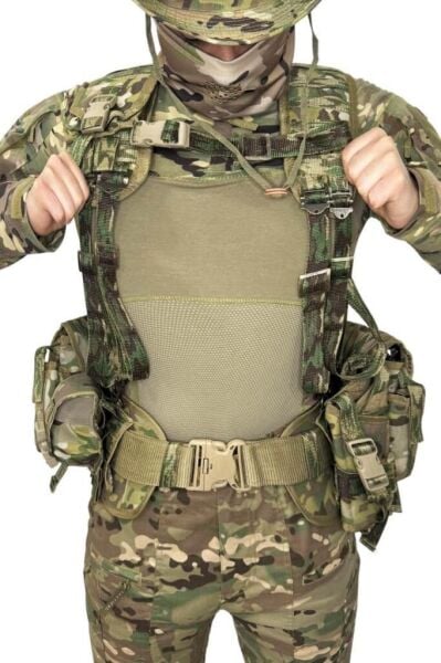 Çeçen Yeleği Silah Kılıflı Multicam