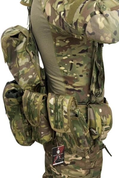 Çeçen Yeleği Silah Kılıflı Multicam