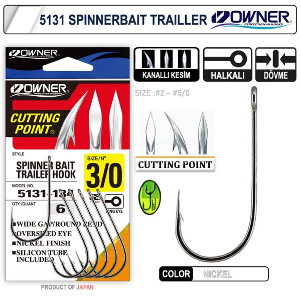 Owner 5131 Spinner Bait White İğne 3-0