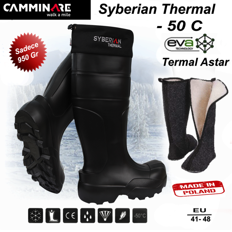 Camminare Syberian Thermal Eva Çizme (-50°C) 48