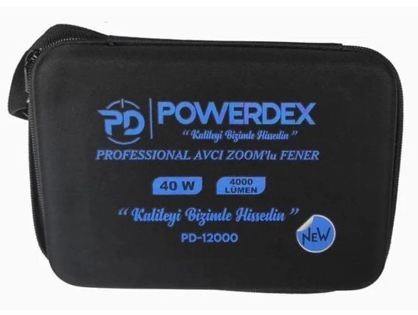 Powerdex Pd-12000 Profesyonel Avcı El Feneri 40w 4000 Lümen