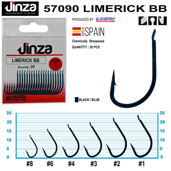 Jinza 57090 Limerik Blue Olta İğnesi 20 Adet 8
