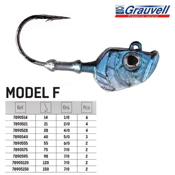 Jinza Jig Head F 21 gr No: 2-0