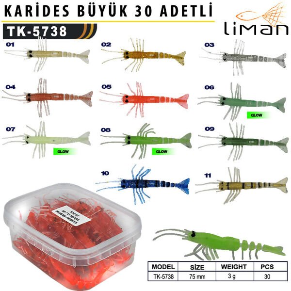 Liman Karides Silikon Büyük 30 adetli 09