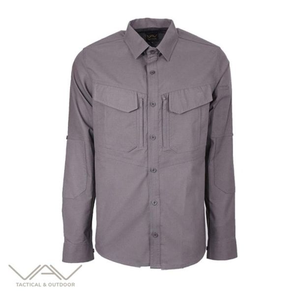 VAV Uzun Kol Gömlek Tactek-01 Füme - XS