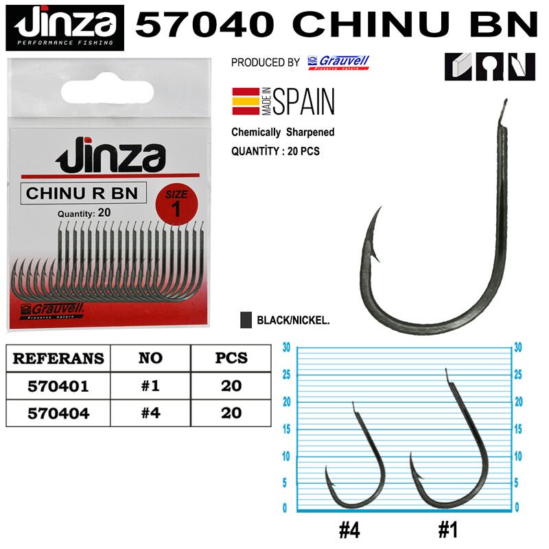 Jinza 57040 Chinu BN Olta İğnesi 20 Adet 4