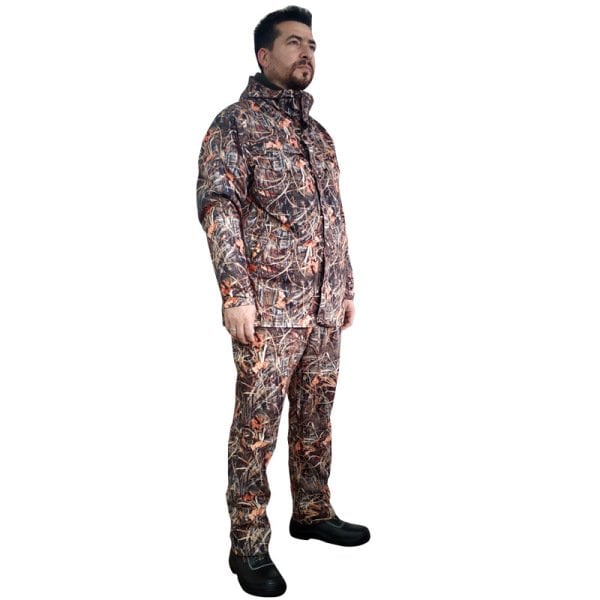 27703 Sazlık Desen İçi Polarlı Yağmurluk Takım  S