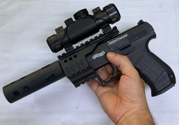 UMAREX Walther Nighthawk 4,5mmHavalı Tabanca Siyah