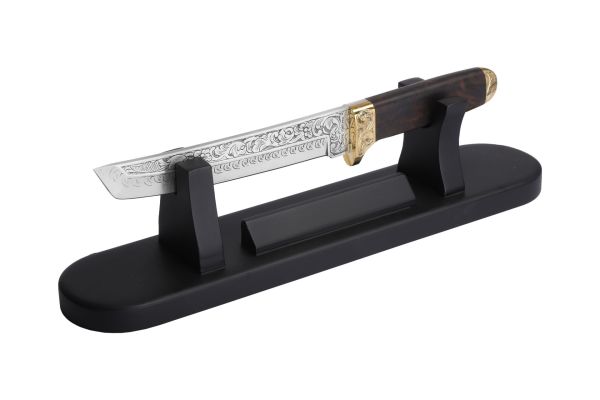 Bora 501 Tanto Boynuz Ceviz Sap Gravürlü Bıçak