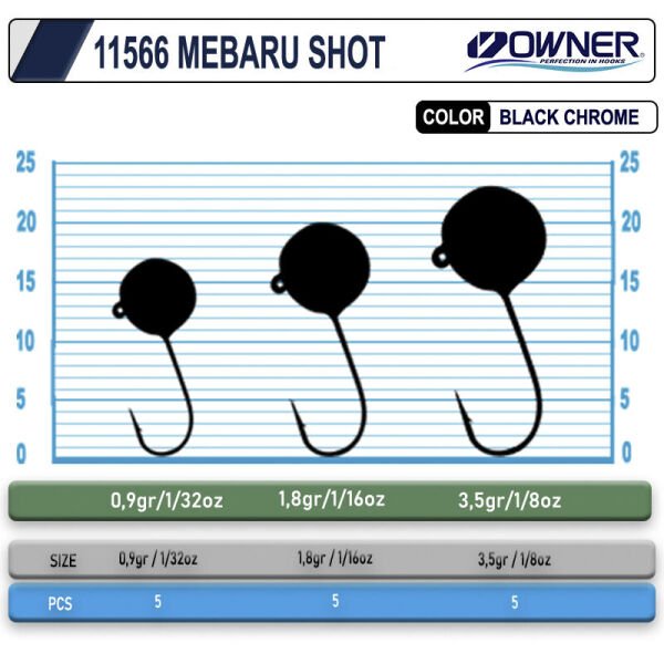 Cultiva 11566 Mebaru Shot  Lrf Jighead 1.8g