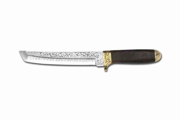Bora 501 Tanto Boynuz Ceviz Sap Gravürlü Bıçak