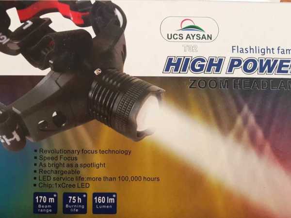 Ucs Aysan T02 Şarjlı Kafa Feneri