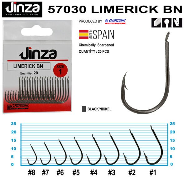 Jinza 57030 Limerik BN Olta İğnesi 20 Adet 1