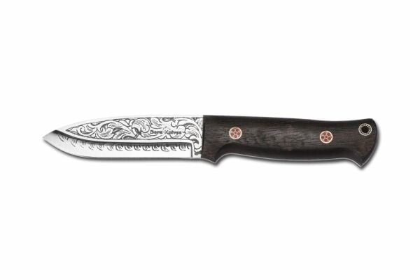 Bora 511 Survivor Abanoz Sap Gravürlü Bıçak