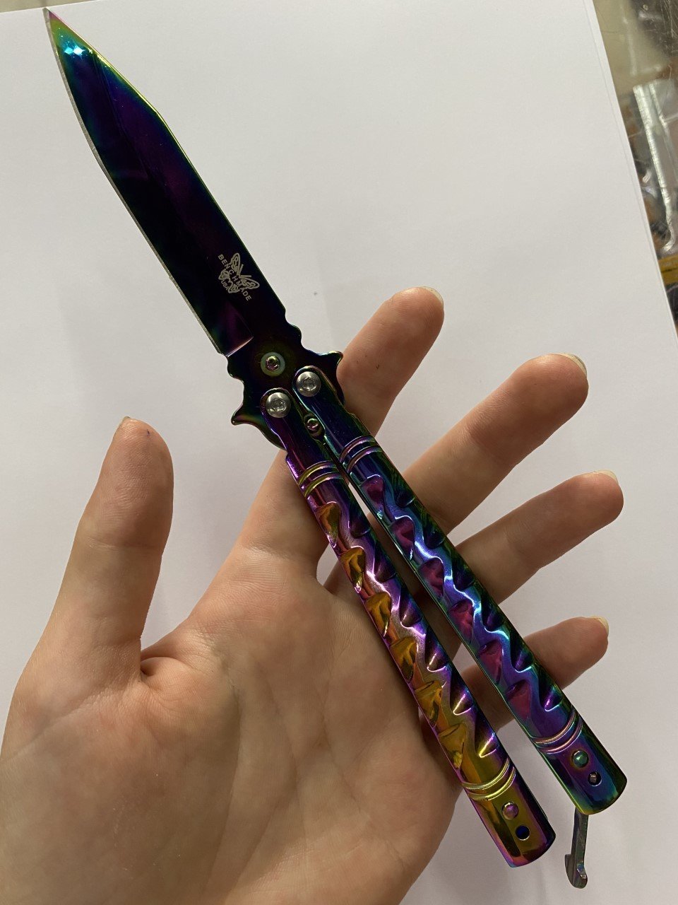 Hologram Kelebek Çakı