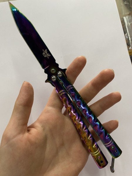 Hologram Kelebek Çakı