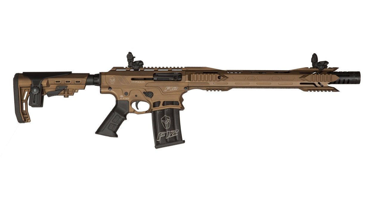 Typhoon F12 Bronz Uzun El Kundak 12 Cal. Şarjörlü Av Tüfeği