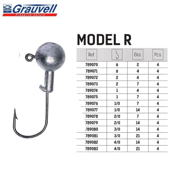 Jinza Jig Head R 4 gr  No: 6