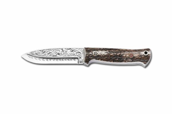 Bora 511 Survivor Boynuz Sap Gravürlü Bıçak