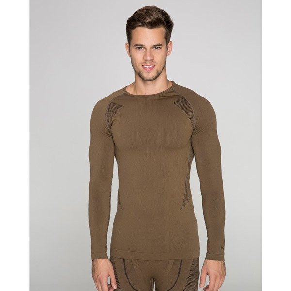 HZT14001 Extreme Erkek Uzun Kol Fanila Kahve M/L