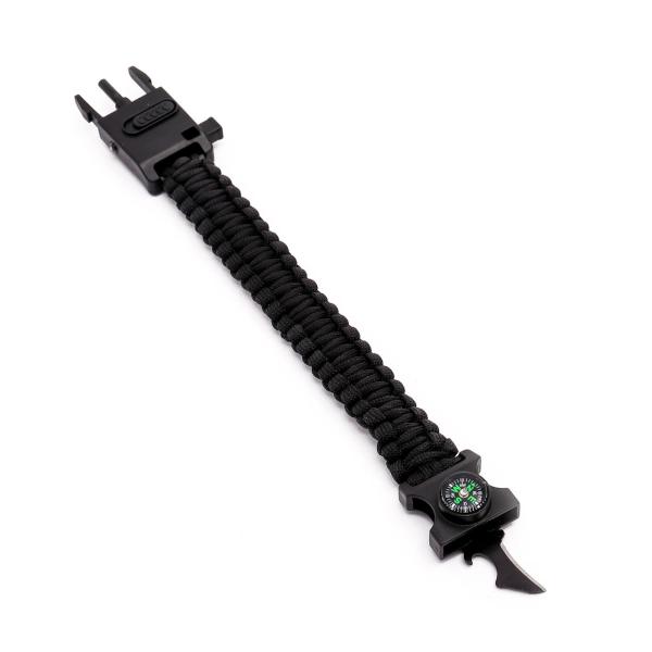 Freecamp Halti Pusulalı Paracord-SİYAH
