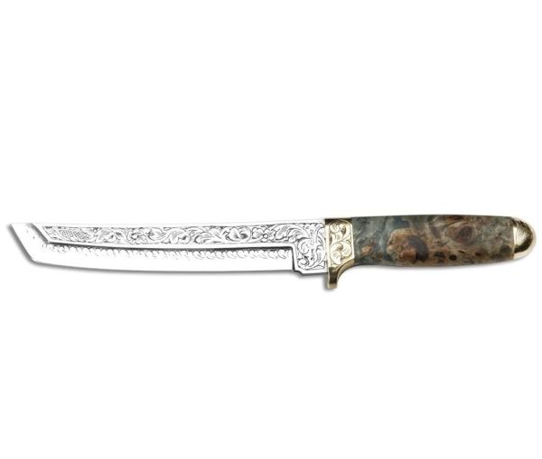 Bora 501 Tanto Stabilize Gravürlü Bıçak