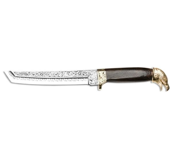 Bora 501 Tanto Grenadill Ağacı Gravürlü Bıçak