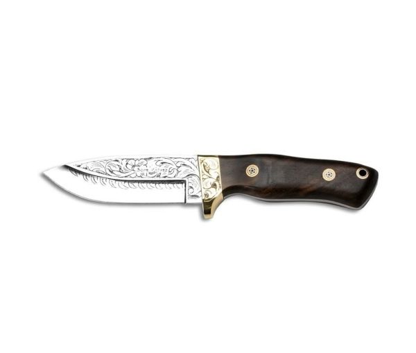 Bora 418 Kök Ceviz Wild Boar Gravürlü Bıçak