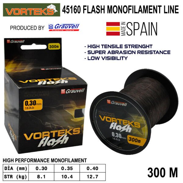 Vorteks Flash 300 mt Sazan Misinası 0,40