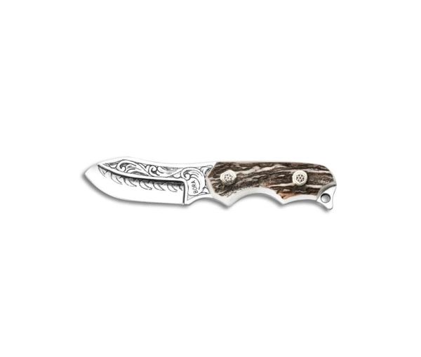 Bora 324 Honey Badger Geyik Boynuzu Saplı Gravürlü Bıçak