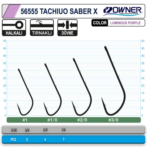 Owner 56555 Tachiuo Saber X  İğne