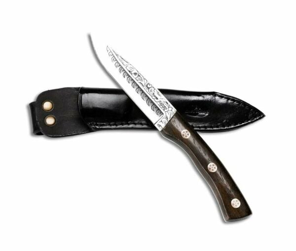 Bora 315 Crocodile Grenadill Ağacı Gravürlü Bıçak