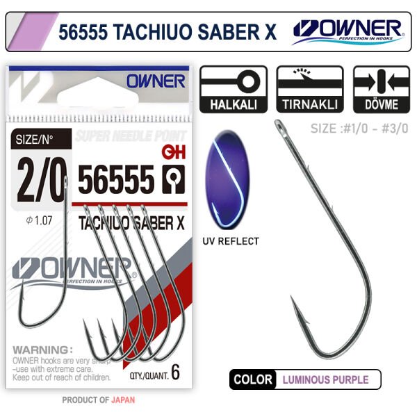 Owner 56555 Tachiuo Saber X  İğne No 3/0